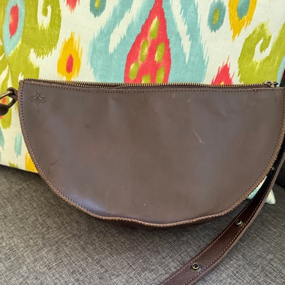 Lyons Leather Biggie Bee Espresso Brown Crossbody Bag belt bag original strap - Picture 6 of 8